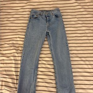 Levi's 501 Light Blue Women's Straight Leg